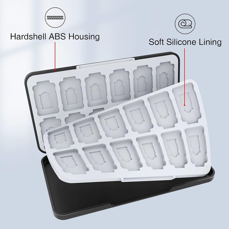 HEIYING Switch Game Card Case for Nintendo Switch 2 / Switch Lite,Custom Pattern Memory Storage Holder with 24 Game Card Slots and 24 Micro SD Cards Slots - Image 4